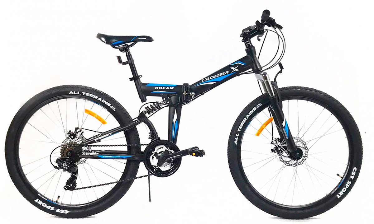 Фотография Велосипед Crosser Dream 26" размер М Черно-синий
